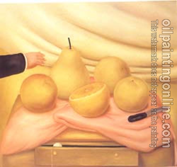 Botero, Fernando - Abstract oil painting.